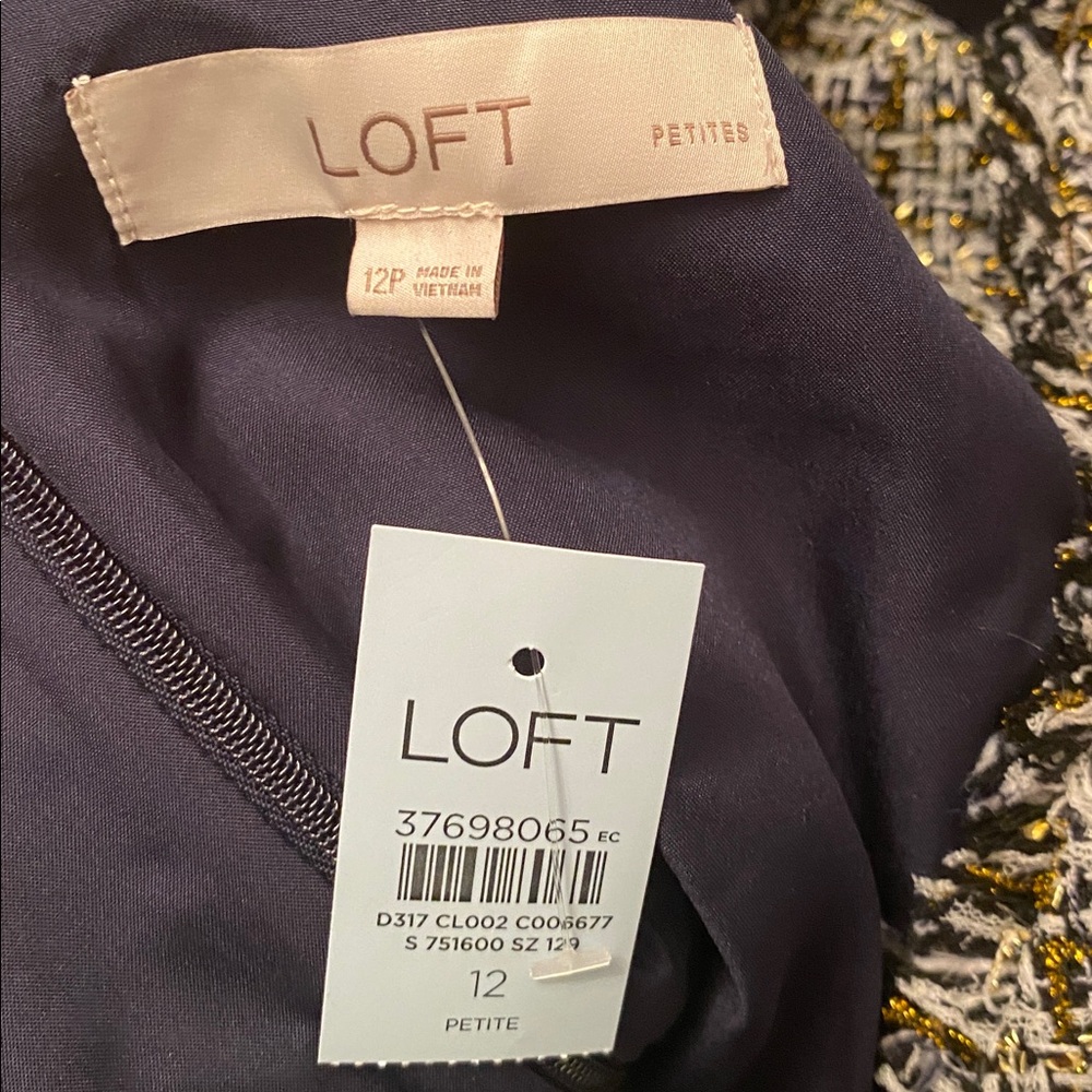Loft NWT dress and jacket set PETITE large petite jacket 12 P dress - Picture 12 of 13